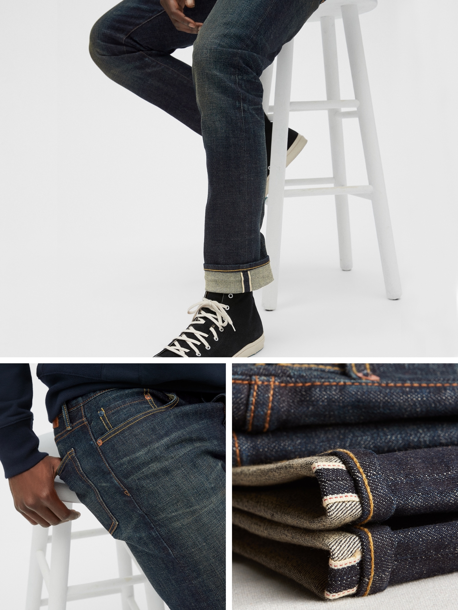 gap skinny selvedge