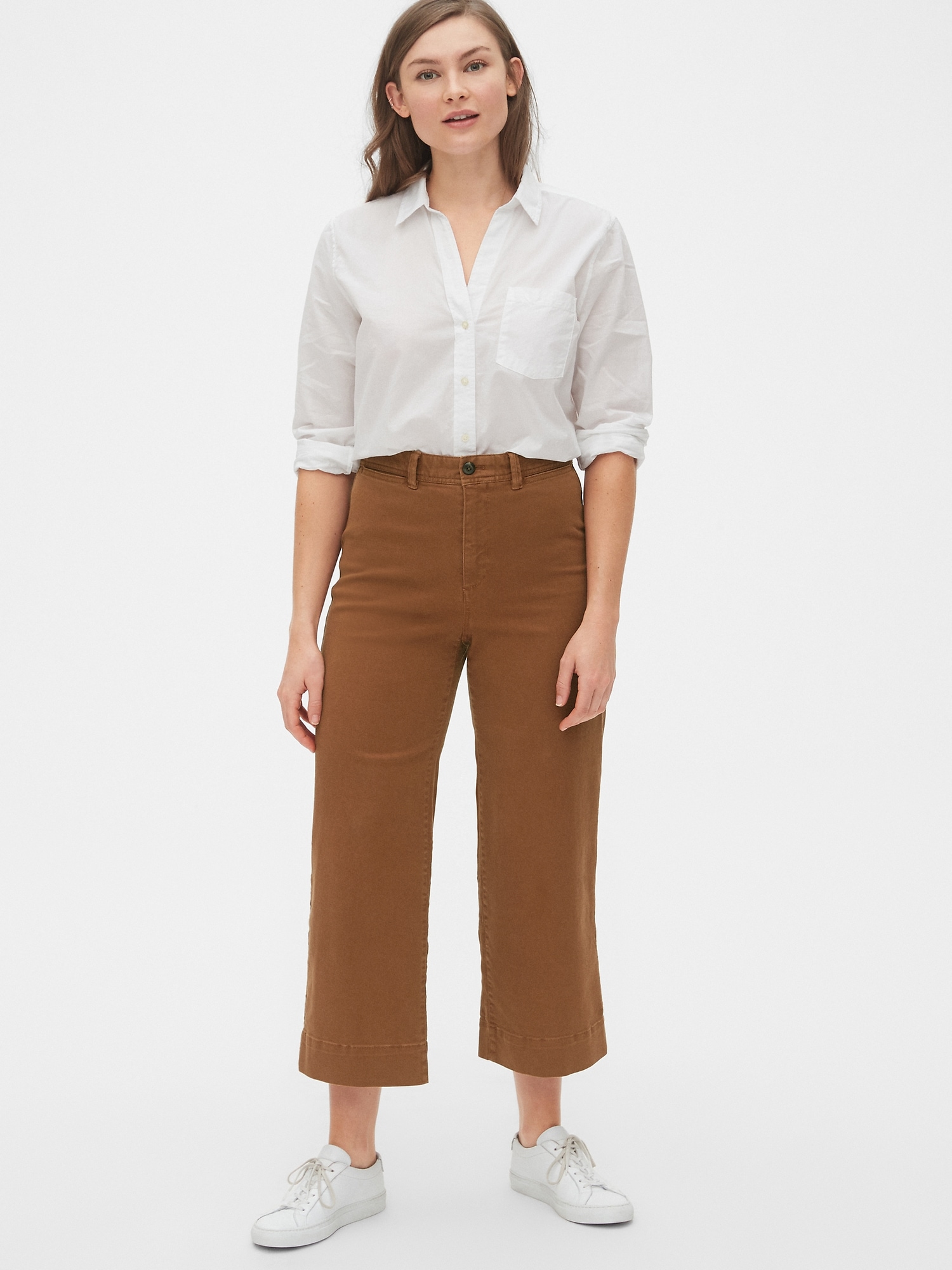 gap high rise chinos