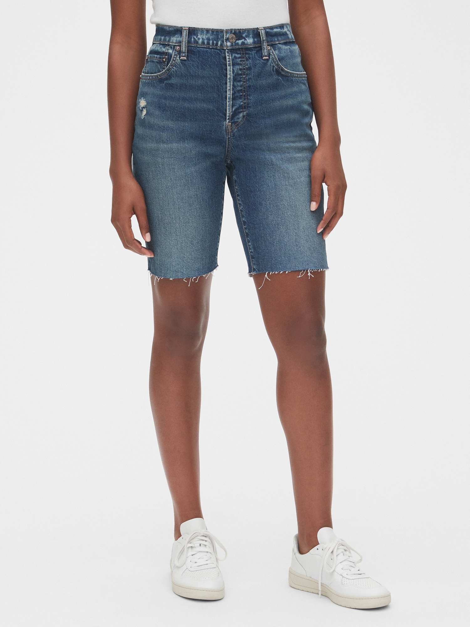 high rise bermuda shorts