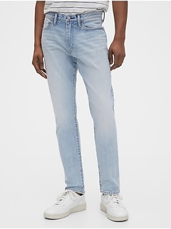 selvedge slim jeans with gapflex