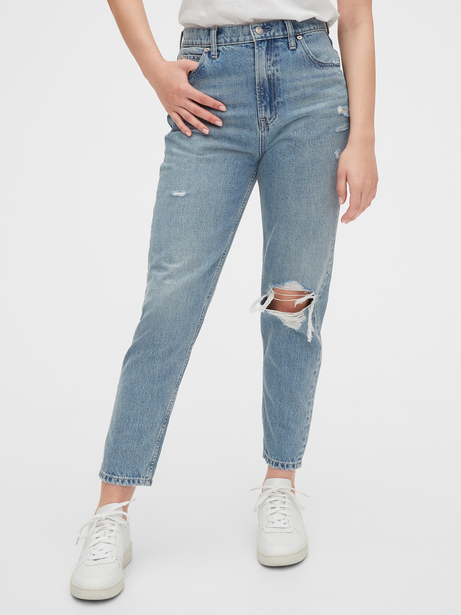 high rise mom jeans gap
