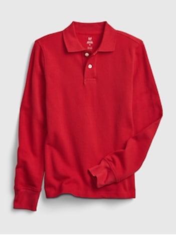 Kids Organic Cotton Uniform Polo Shirt
