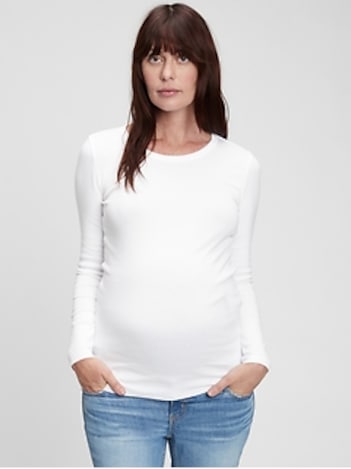 Maternity Modern Crewneck T-Shirt