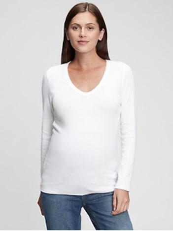 Maternity Modern V-Neck T-Shirt