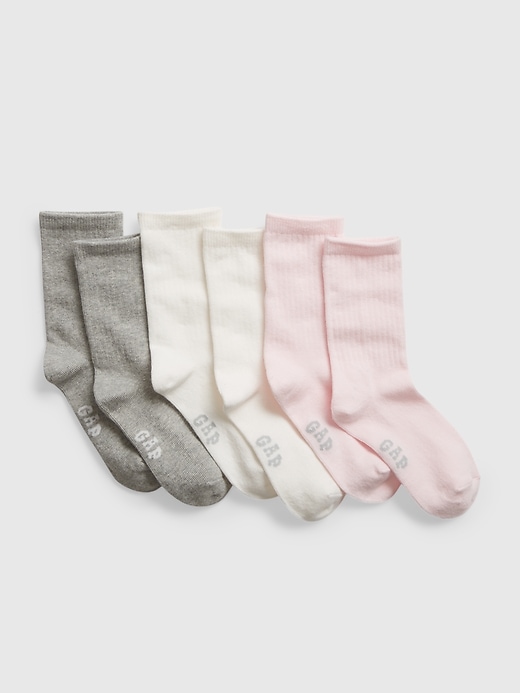 Image number 1 showing, Kids Crew Socks (3-Pack)