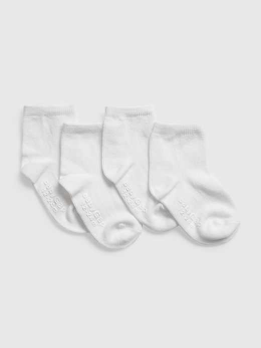Image number 1 showing, Toddler Quarter Crew Socks (4-Pack)