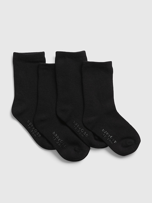 Image number 1 showing, Toddler Crew Socks (4-Pack)