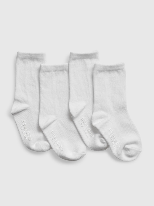 Image number 1 showing, Toddler Crew Socks (4-Pack)