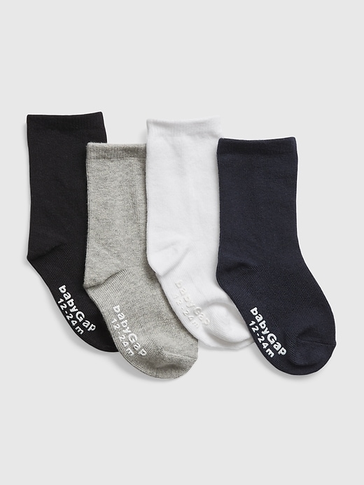 Image number 1 showing, Toddler Crew Socks (4-Pack)