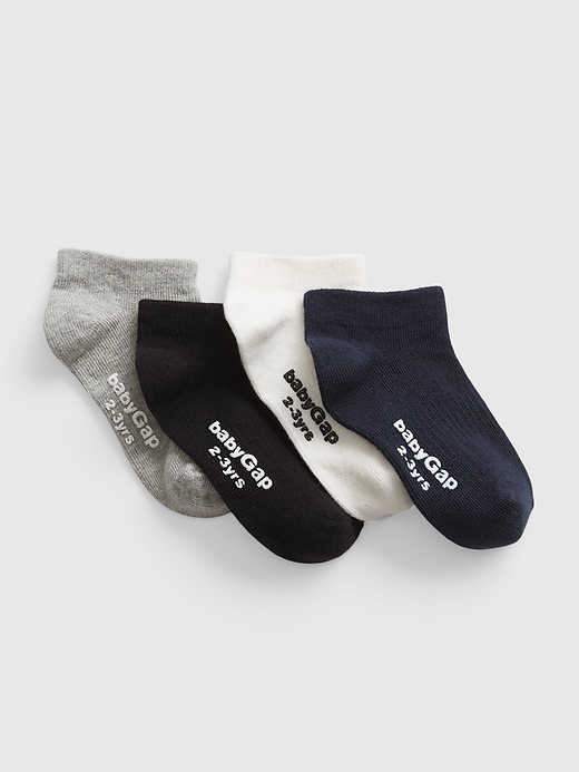 Image number 1 showing, Toddler No Show Socks (4-Pack)