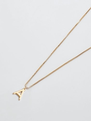 Gold Dainty Initial Necklace