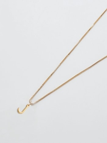 Gold Dainty Initial Necklace