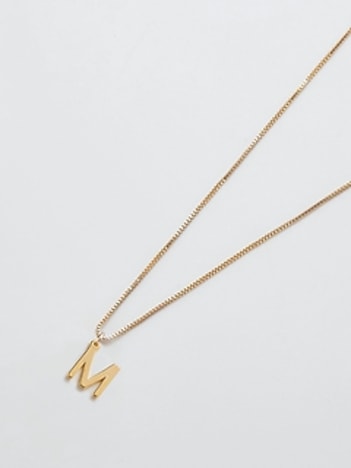 Gold Dainty Initial Necklace