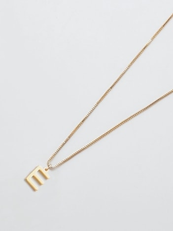 Gold Dainty Initial Necklace