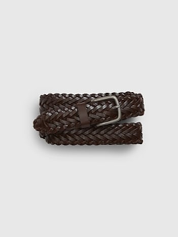 Braided Leather Belt