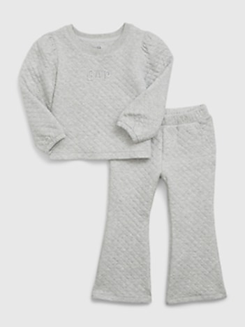 Toddler Quilted Logo Sweat Set