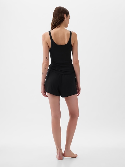 Image number 2 showing, Mini Rib Relaxed PJ Shorts