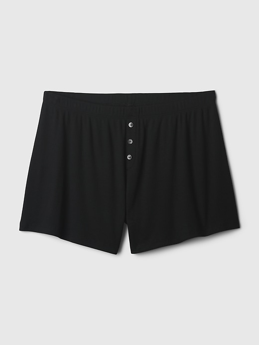 Image number 3 showing, Mini Rib Relaxed PJ Shorts