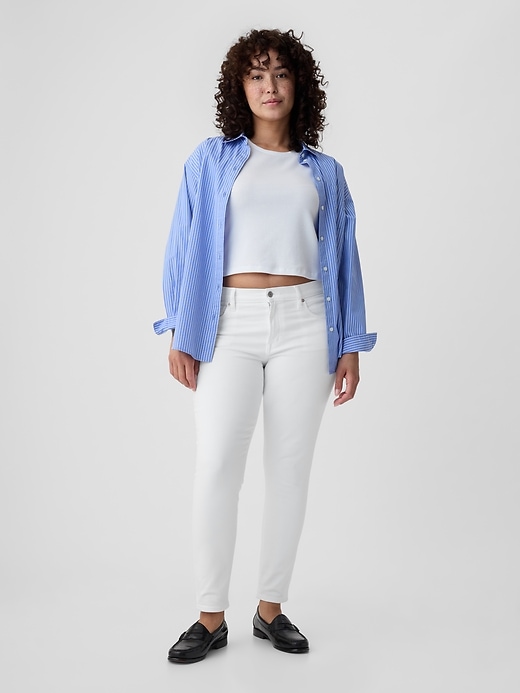 Image number 6 showing, Mid Rise True Skinny Jeans