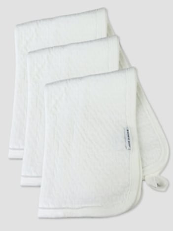 Honest Baby Clothing 3 Pack Organic Cotton Matelasse Burp Cloth