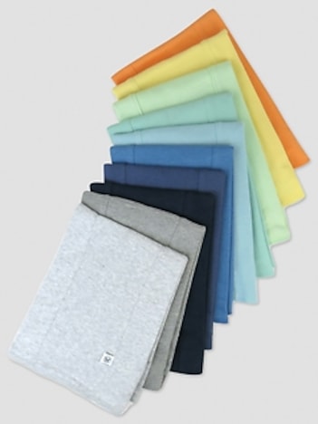 Honest Baby Clothing 10 Pack Organic Cotton Knit Trifold Burp Cloths