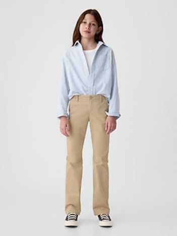 Kids Uniform Bootcut Khakis