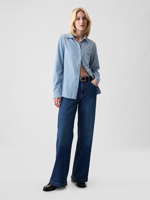 Image number 3 showing, Organic Cotton Denim Classic Shirt