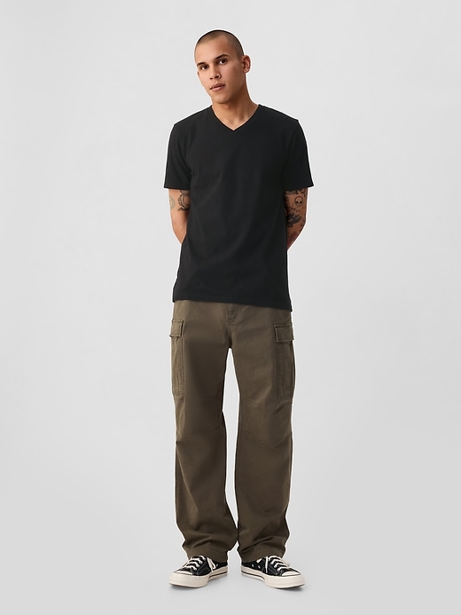 Image number 3 showing, Cotton Jersey V-Neck T-Shirt