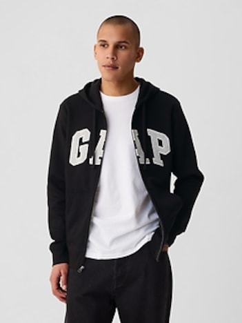 VintageSoft Arch Logo Full-Zip Hoodie