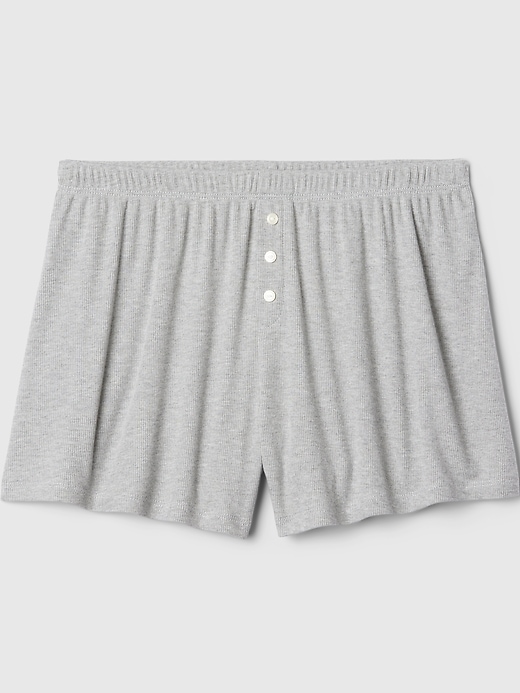 Image number 4 showing, Mini Rib Relaxed PJ Shorts