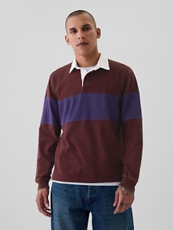 Relaxed Rugby Polo Shirt