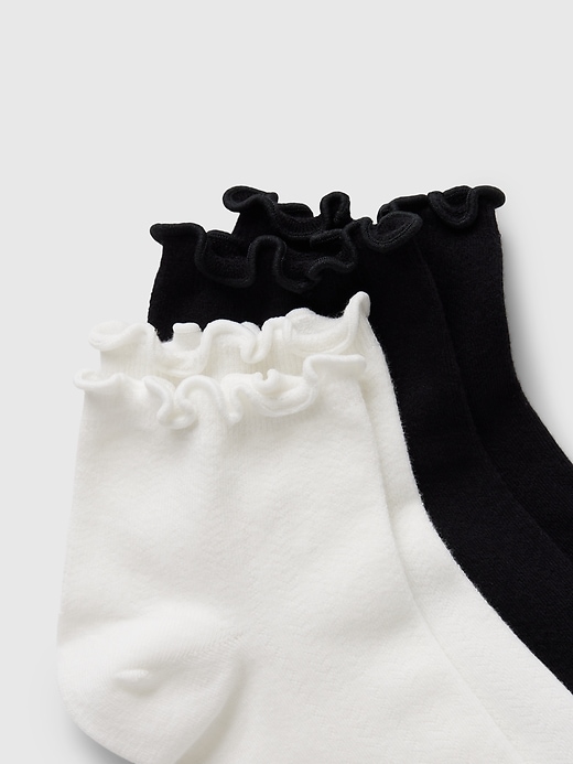 Image number 2 showing, Ruffle-Trim Ankle Socks (2-Pack)