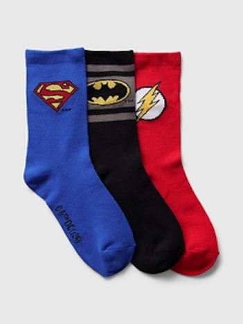 GapKids &#124 DC  Superhero Crew Socks (3-Pack)
