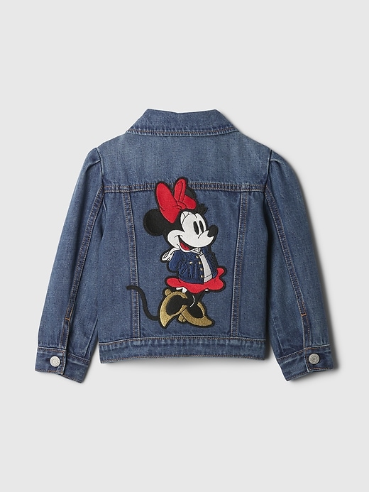 Image number 1 showing, Gap × Disney Baby & Toddler Minnie Mouse Icon Denim Jacket