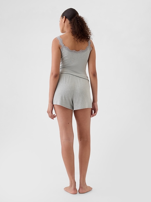 Image number 2 showing, Mini Rib Relaxed PJ Shorts