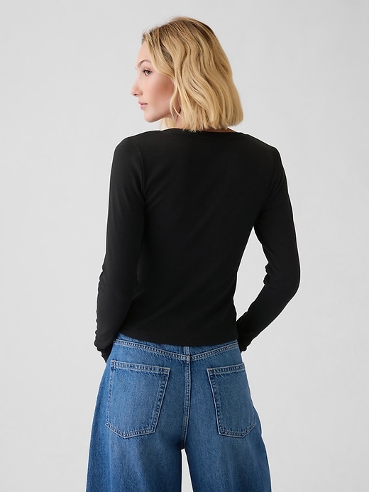 Image number 2 showing, Modern Rib Crop T-Shirt