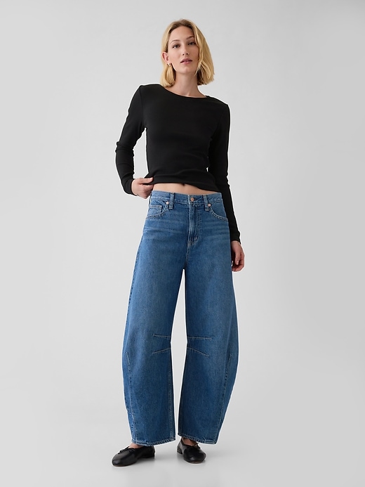 Image number 3 showing, Modern Rib Crop T-Shirt