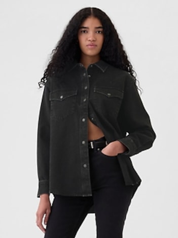 Denim Western Shirt Jacket