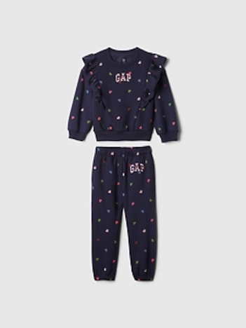 Baby & Toddler VintageSoft Ruffle Logo Sweat Set