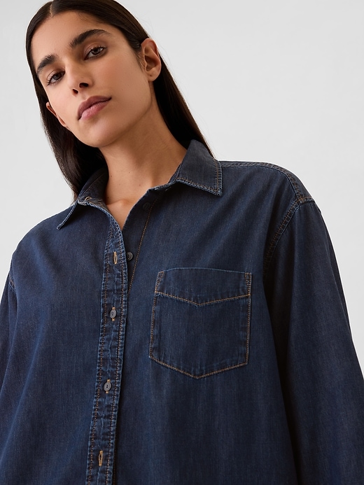 Image number 4 showing, Denim Big Shirt