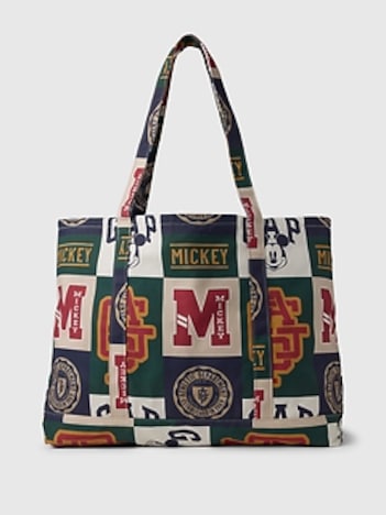 Gap × Disney Varsity Patchwork Logo Tote Bag