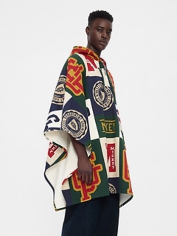 Gap × Disney Patchwork Logo Sweatshirt Poncho