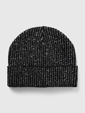 Metallic Sequin Beanie