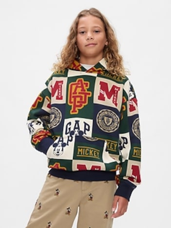 Gap × Disney Kids VintageSoft Mickey Mouse Logo Hoodie