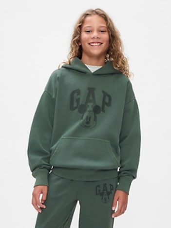 Gap × Disney Kids VintageSoft Mickey Mouse Logo Hoodie