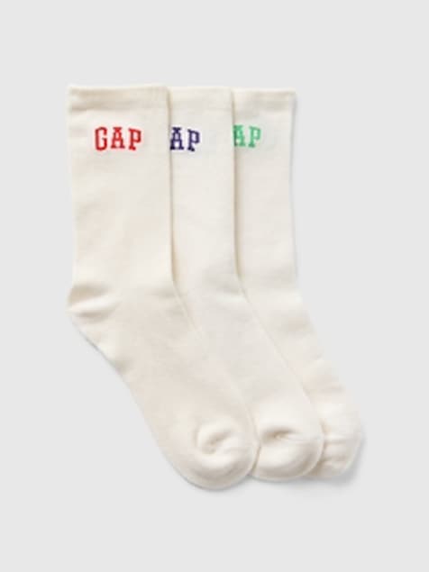 Kids Arch Logo Crew Socks (3-Pack)