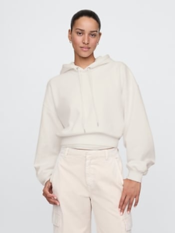 VintageSoft Cropped Hoodie
