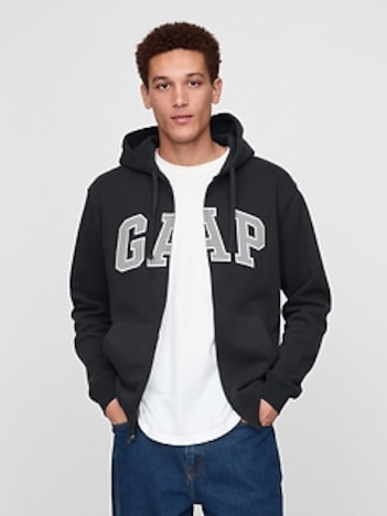 VintageSoft Arch Logo Full-Zip Hoodie