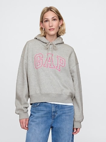 VintageSoft Cropped Hoodie
