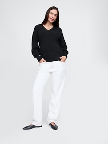 Maternity CashSoft Polo Sweater